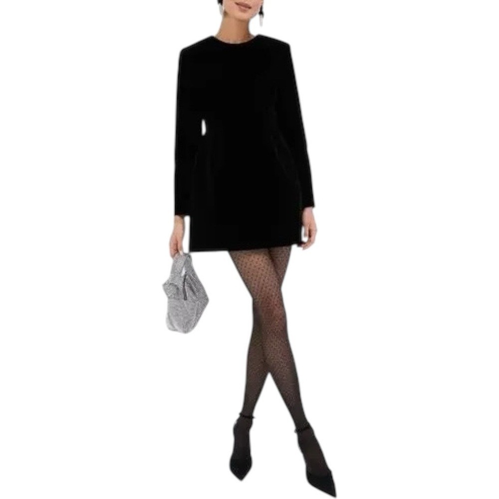 Tuckernuck Black Long-Sleeve Midi Dress